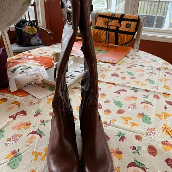 Ann Klein 11 Cognac Brenton Leather Womens size 7 NWT - Picture 3 of 4